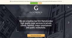 Desktop Screenshot of goldbergs.com.au